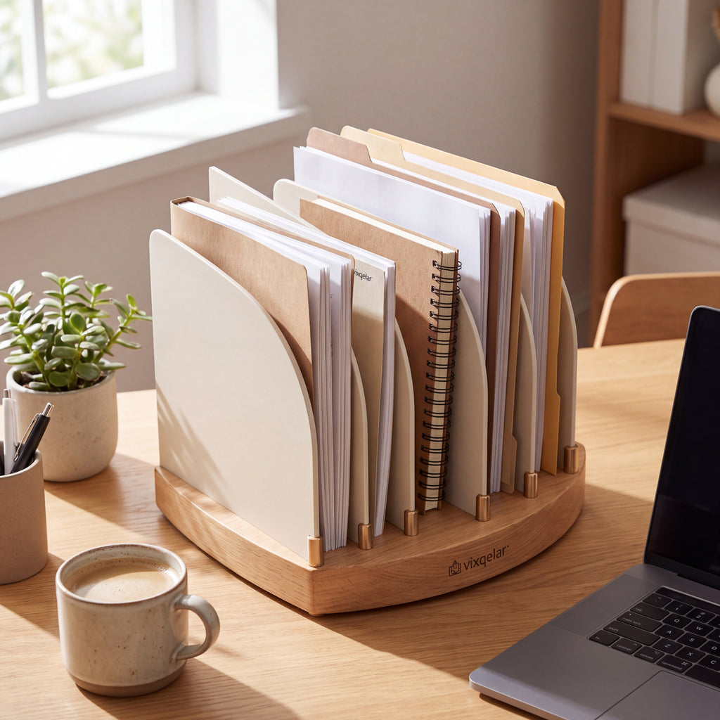 𝒗𝒊𝒙𝒒𝒆𝒍𝒂𝒓™ Curved Desktop File Organizer — product view 2