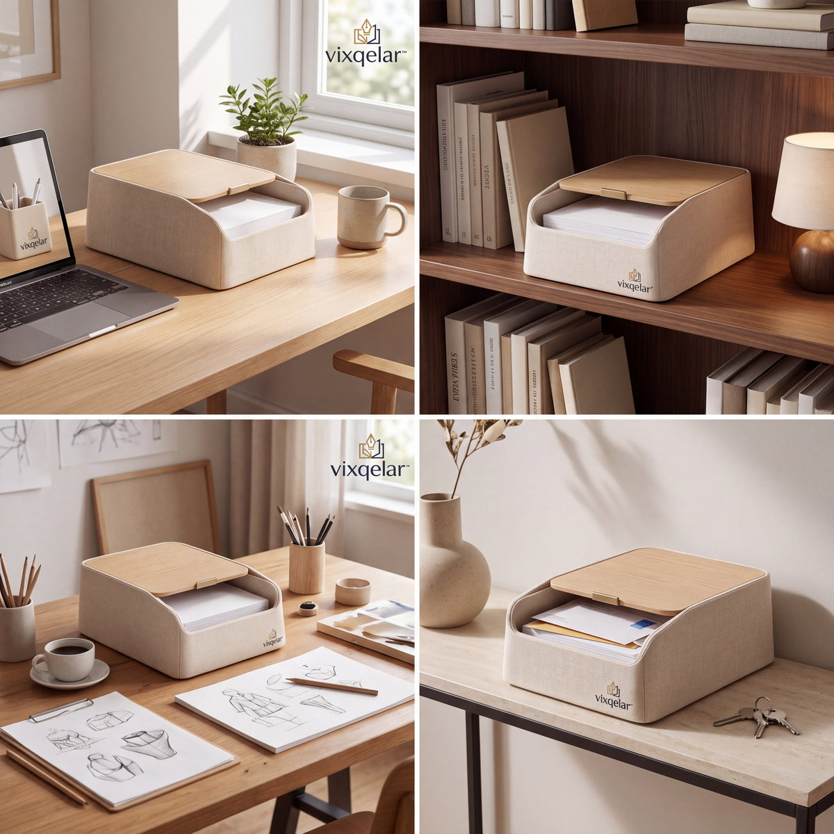 𝒗𝒊𝒙𝒒𝒆𝒍𝒂𝒓™ Sliding-Lid Document Box — product view 2
