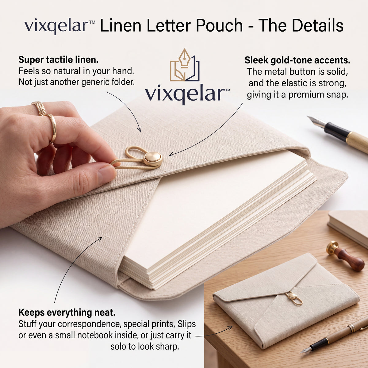𝒗𝒊𝒙𝒒𝒆𝒍𝒂𝒓™ Document Pouch Set — product view 3