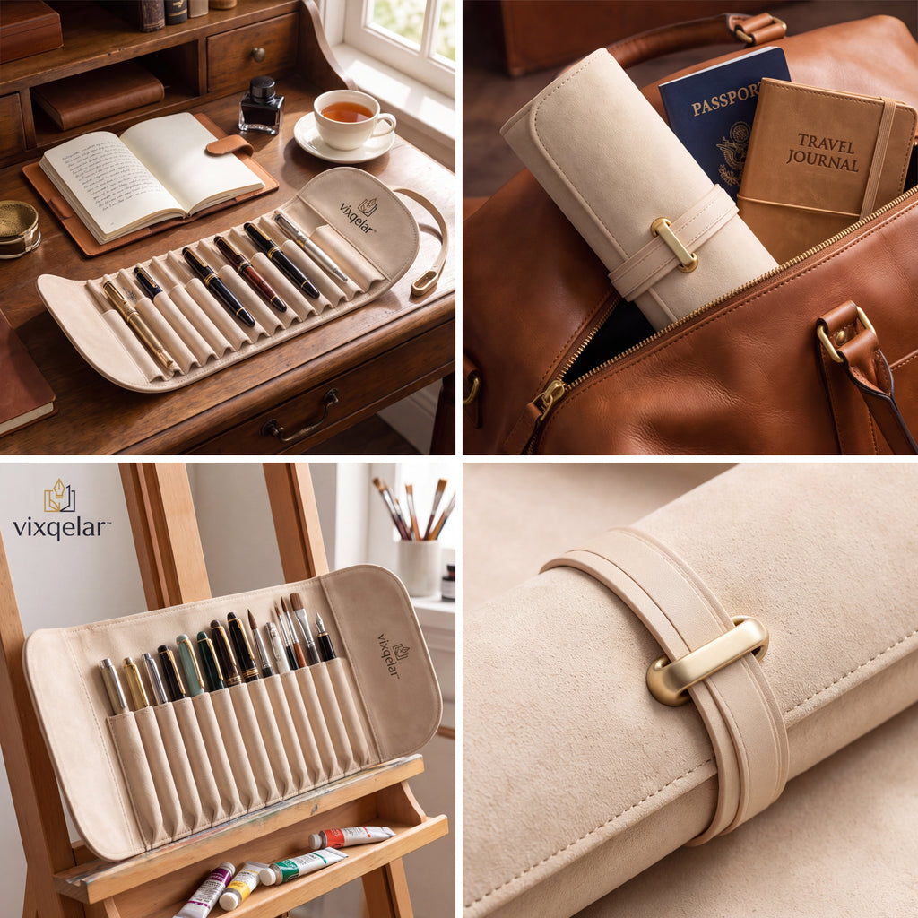 𝒗𝒊𝒙𝒒𝒆𝒍𝒂𝒓™ Roll-Up Pencil Case — product view 3