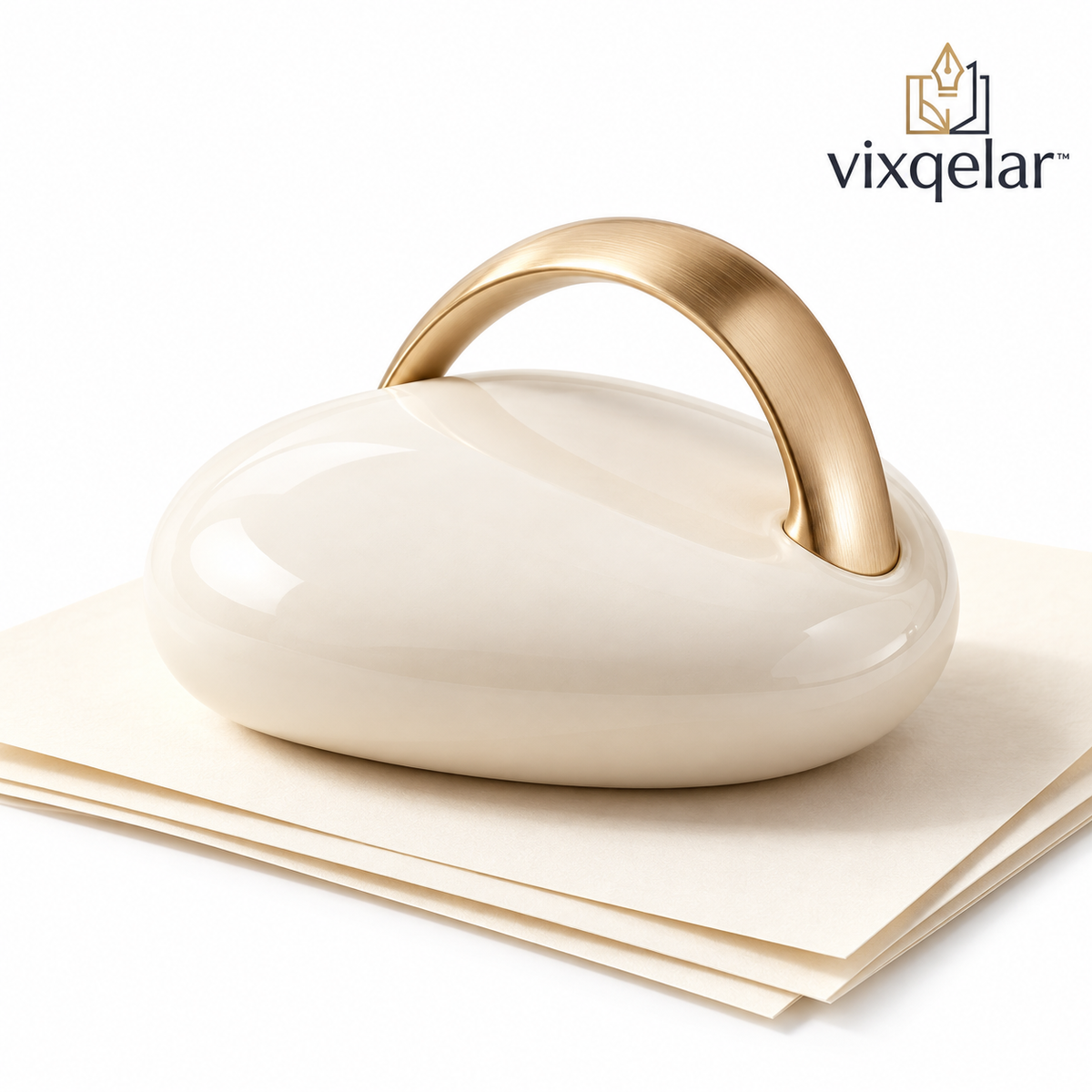 𝒗𝒊𝒙𝒒𝒆𝒍𝒂𝒓™ Arch-Handle Paperweight — main product image