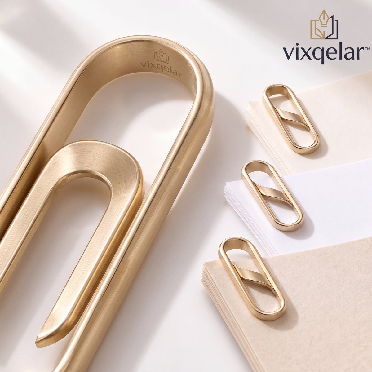 𝒗𝒊𝒙𝒒𝒆𝒍𝒂𝒓™ Sculptural Paper Clip Set — product view 3