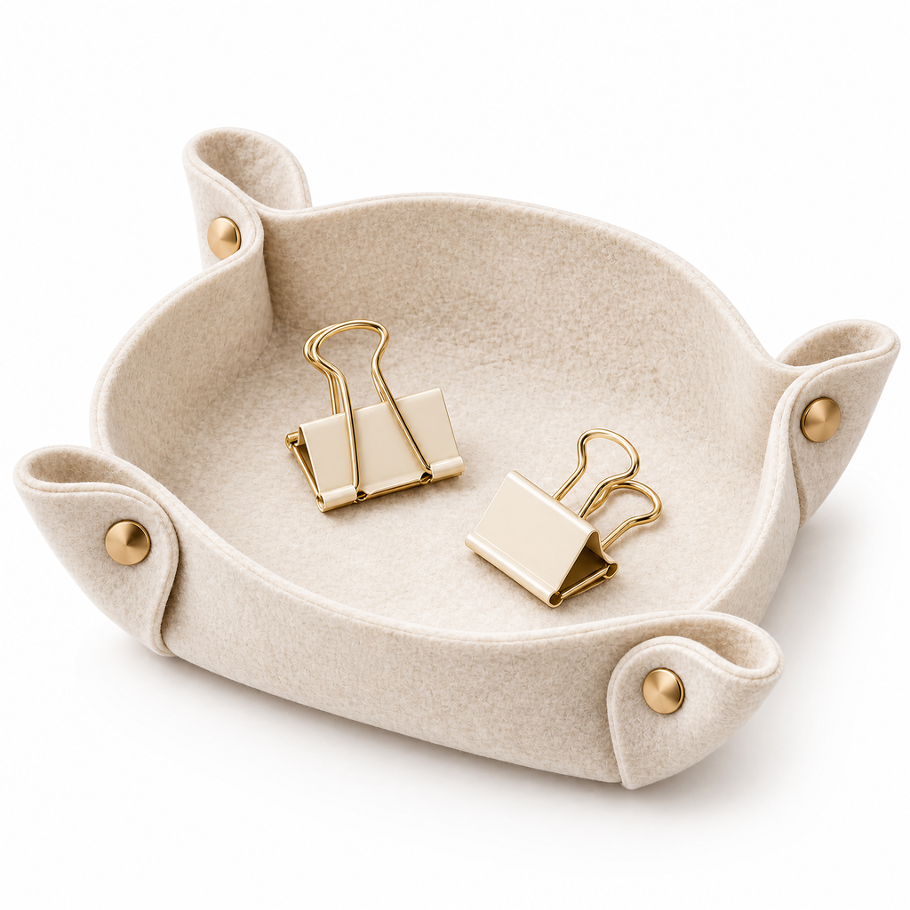 𝒗𝒊𝒙𝒒𝒆𝒍𝒂𝒓™ Folded Felt Desk Tray — product view 2